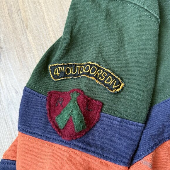 Vintage Polo Ralph Lauren Outfitters Fish & Game Club Rugby Hoodie Men’s Sz M - Picture 7 of 7